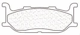 Front brake pad pads - front, carbon